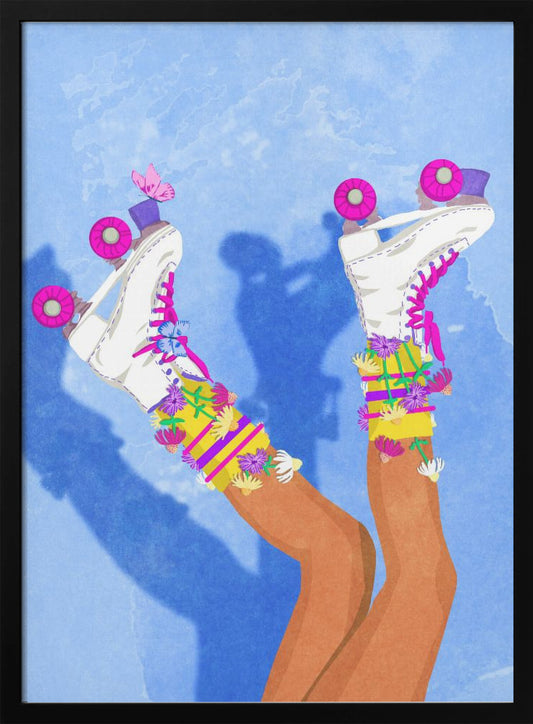 Skate like a Girl - Poster / Art Print