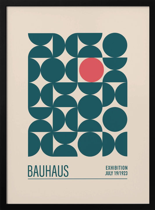 Bauhaus Mavi Kureler - Poster / Art Print