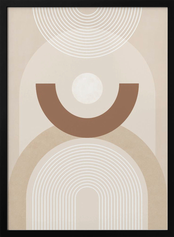 Beige Mid Century Poster No.1 - Poster / Art Print