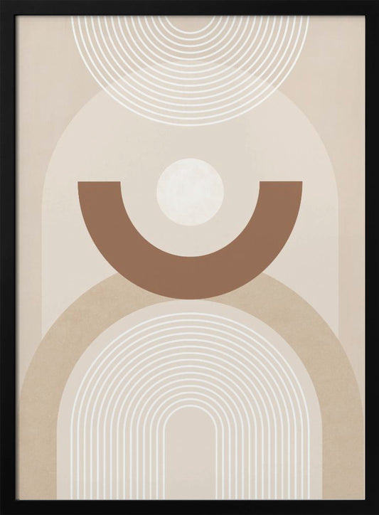 Beige Mid Century Poster No.1 - Poster / Art Print