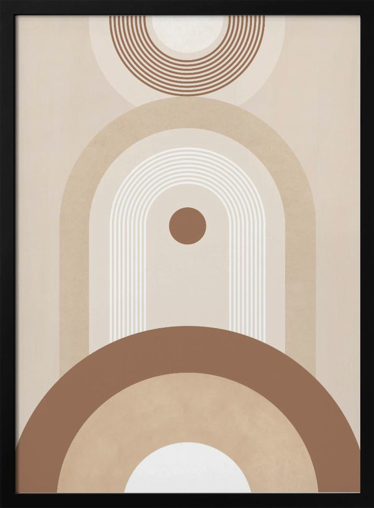 Beige Mid Century Poster No.2 - Poster / Art Print
