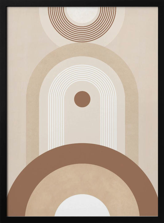 Beige Mid Century Poster No.2 - Poster / Art Print