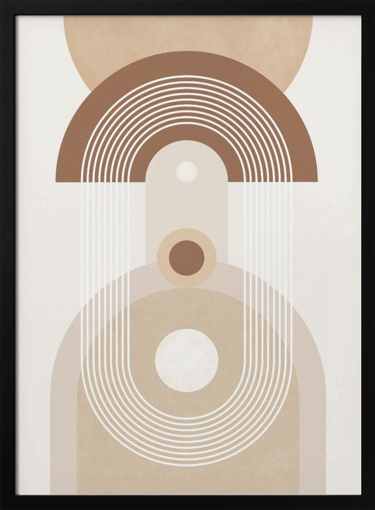 Beige Mid Century Poster No.3 - Poster / Art Print