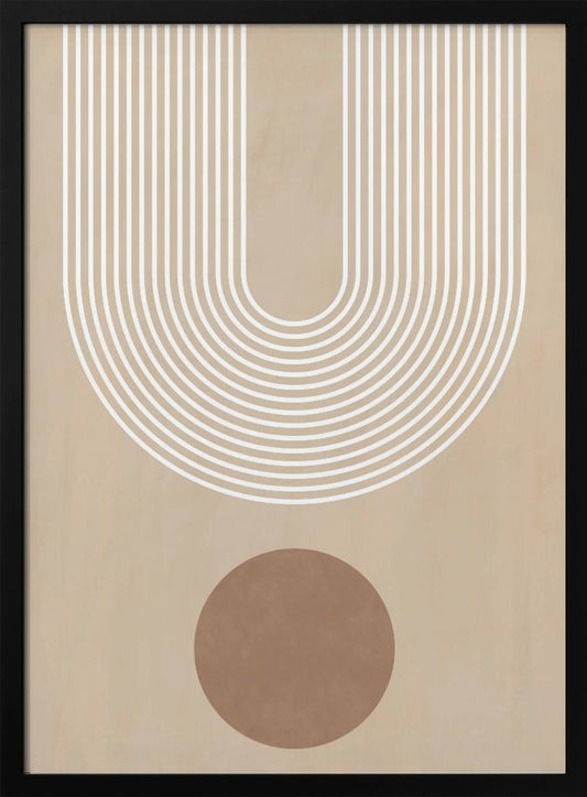 Beige Arc Poster No.3 - Poster / Art Print