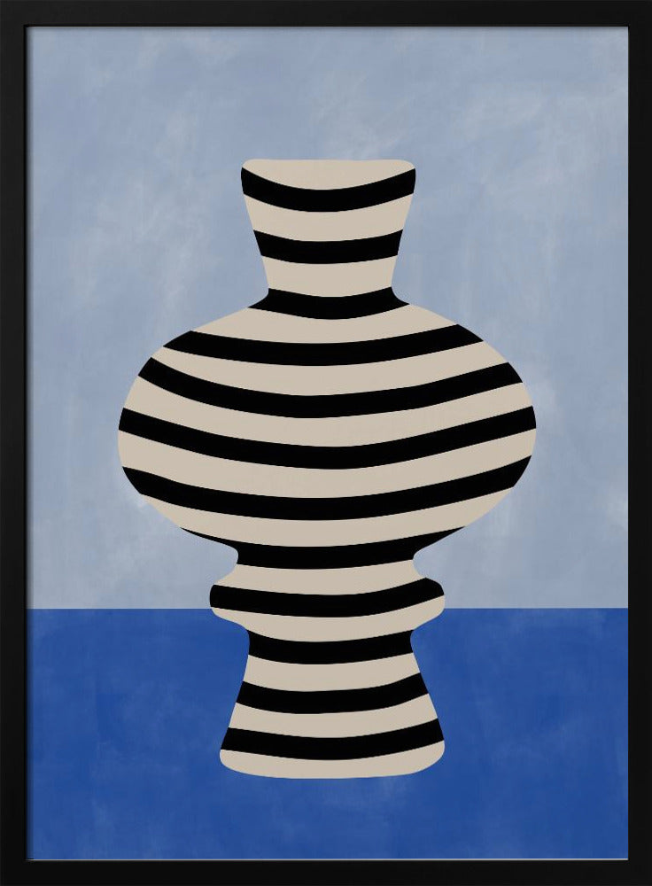 Striped Vase Illusion - Poster / Art Print