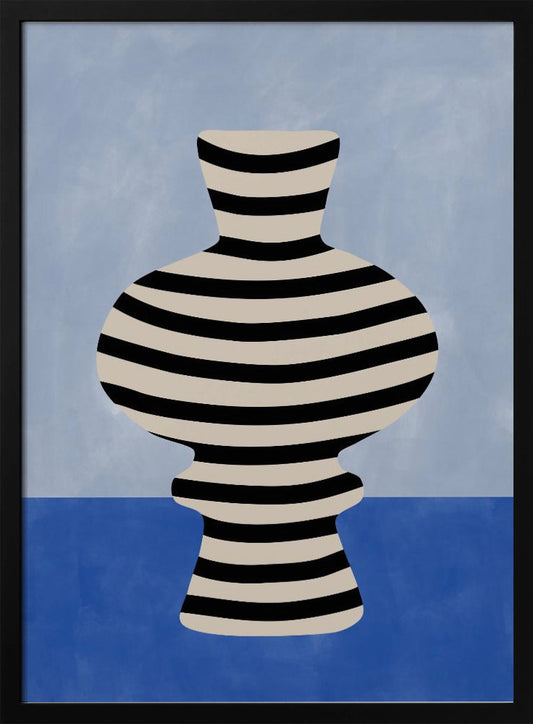 Striped Vase Illusion - Poster / Art Print
