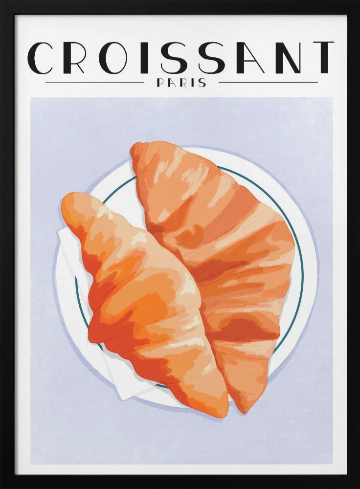 Croissant - Paris - Poster / Art Print