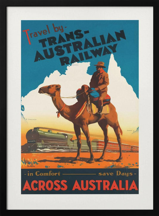 Trans Australian Railway Poster - Poster / Art Print
