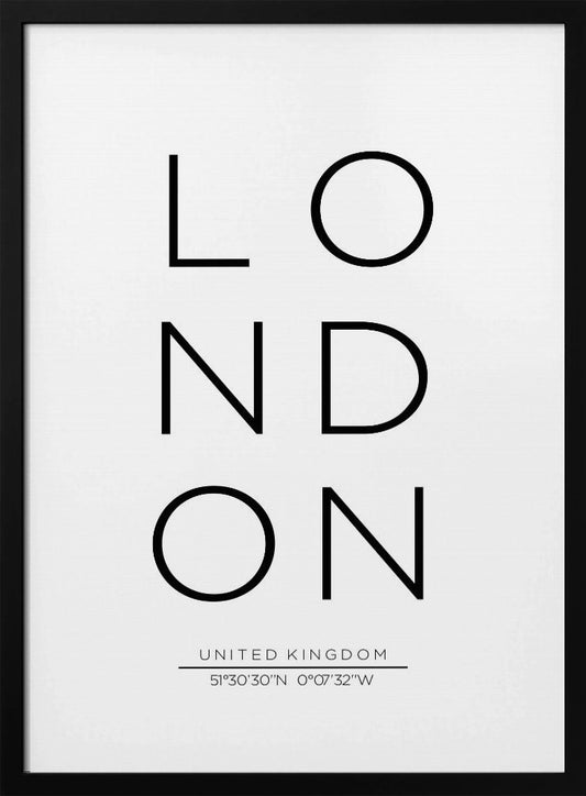 LONDON - Poster / Art Print