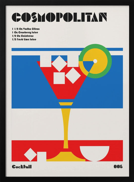 Cosmopolitan Bauhaus Cocktail - Poster / Art Print
