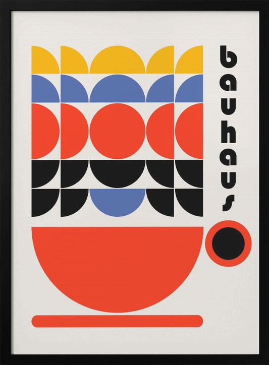Bauhaus Coffee 70s Decor - Poster / Art Print