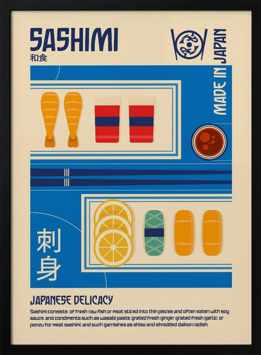 Sashimi Japanese Food Print - Poster / Art Print