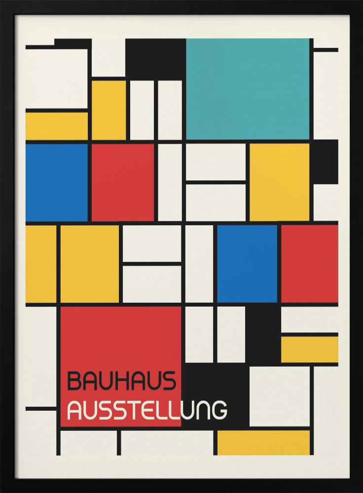 Bauhaus Geometric Design Retro - Poster / Art Print