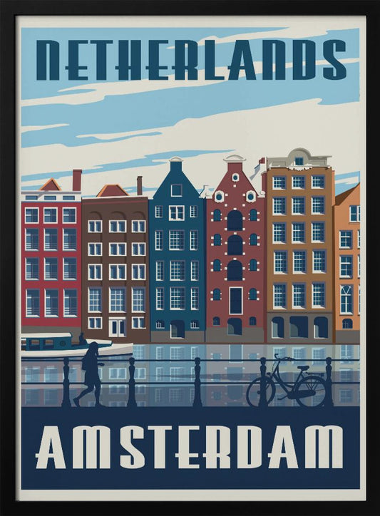 Amsterdam Travel Print - Poster / Art Print