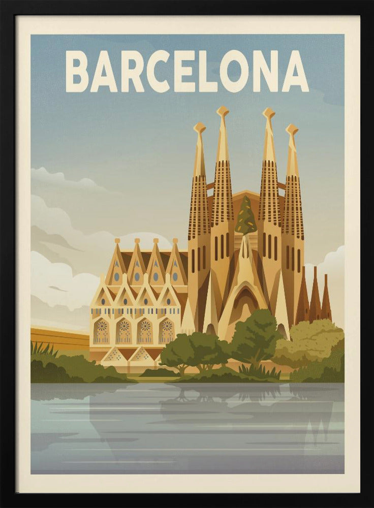 Barcelona Travel Print - Poster / Art Print