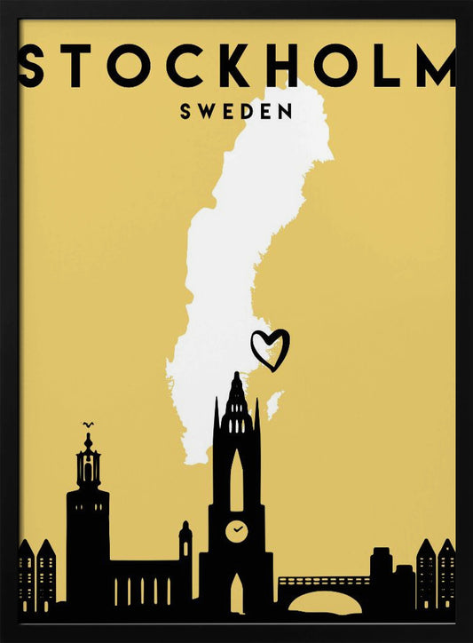 City Love Maps 83 - Poster / Art Print