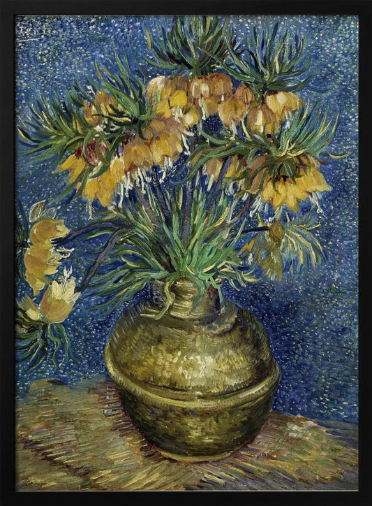 Vincent Van Gogh's Imperial Fritillaries In a Copper Vase (1887) - Poster / Art Print