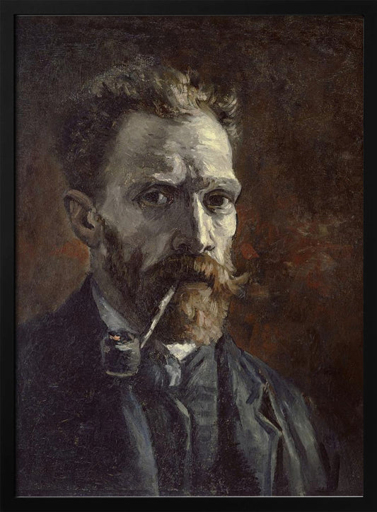 Vincent Van Gogh's Self Portrait With Pipe (1886) - Poster / Art Print
