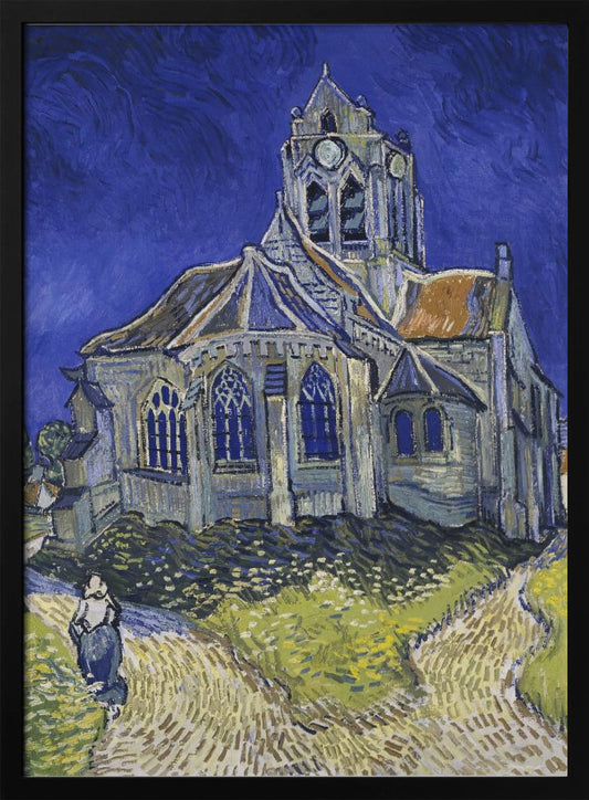Vincent Van Gogh's the Church At Auvers (1890) - Poster / Art Print