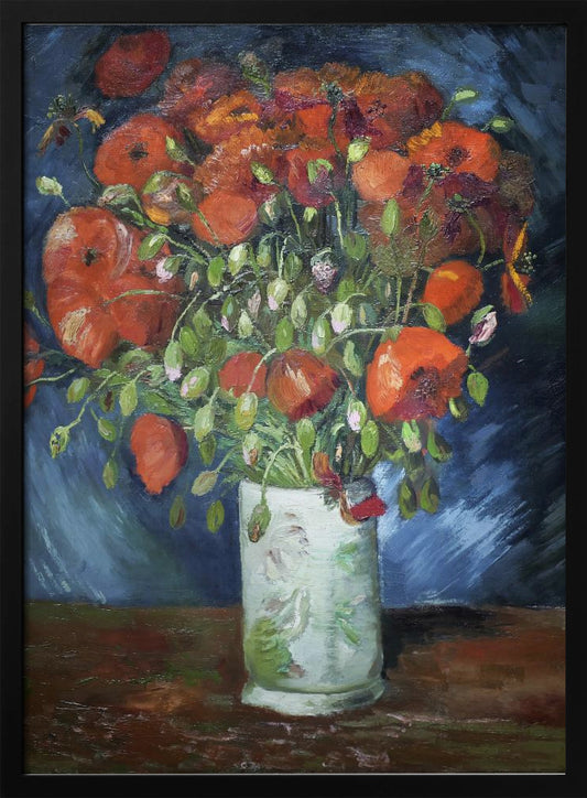 Vincent Van Gogh's Vase With Poppies (1886) - Poster / Art Print