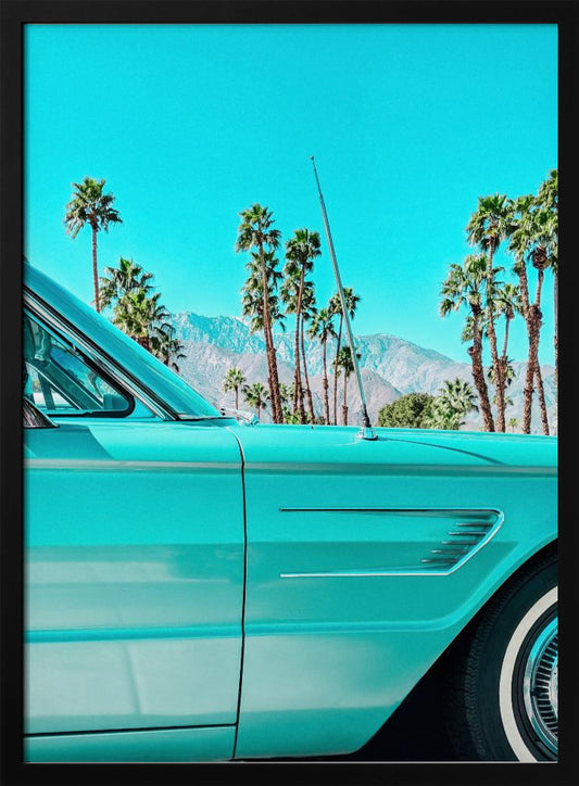 Teal Thunderbird in Palm Springs - Poster / Art Print