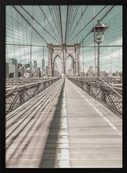 NEW YORK CITY Brooklyn Bridge - Poster / Art Print