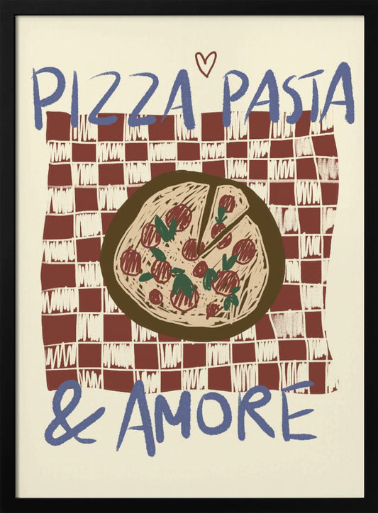 Pizza Pasta & Amore - Poster / Art Print