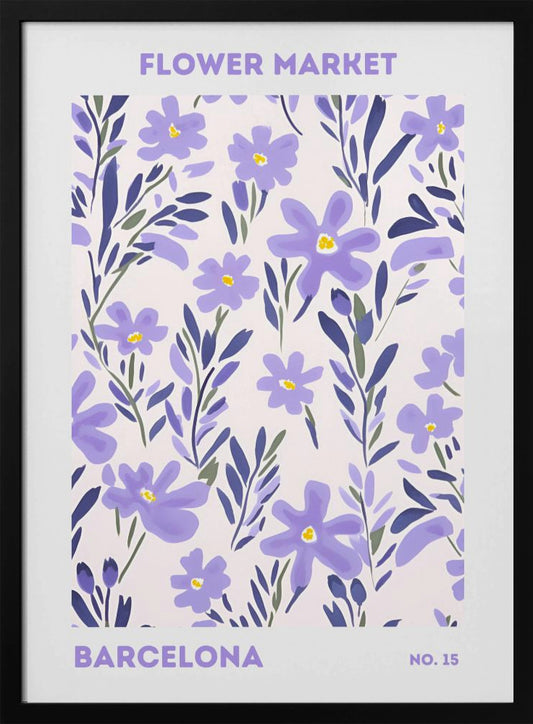 Flower Market Barcelona - Poster / Art Print