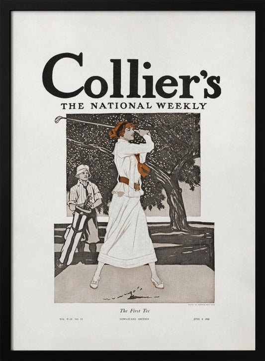 Collier's, the National Weekly, the First Tee (1912) - Poster / Art Print