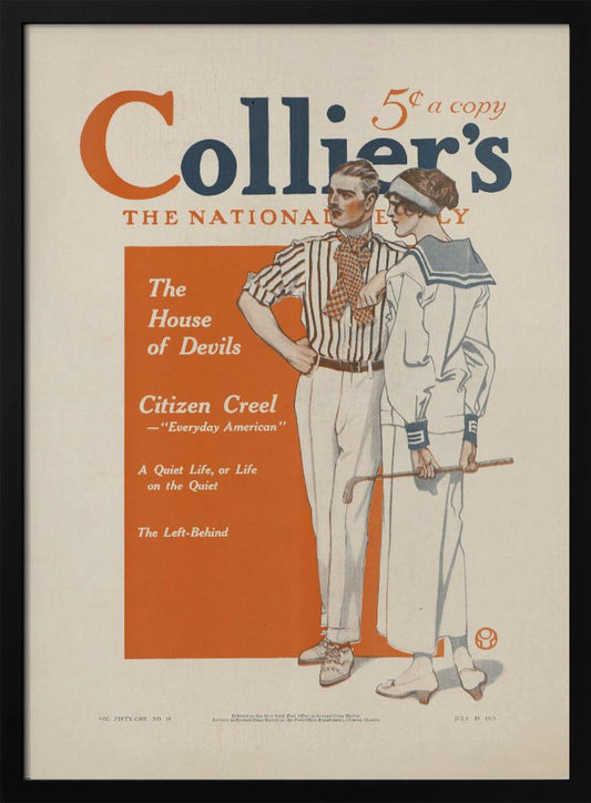 Collier's, The National. The House of Devils - Poster / Art Print