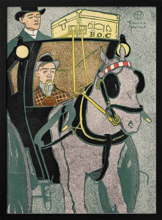 Man In Carriage (1896) - Poster / Art Print