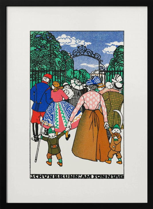 Schönbrunn On Sunday - Poster / Art Print