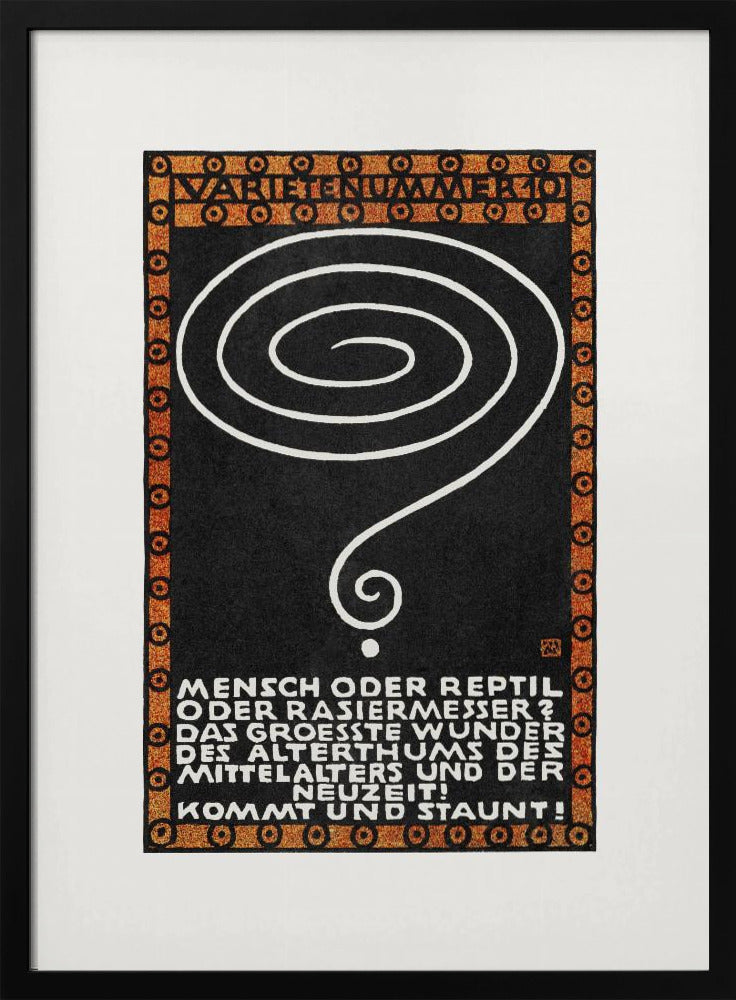 Variety Act 10 Man or Reptile or Razor? - Poster / Art Print
