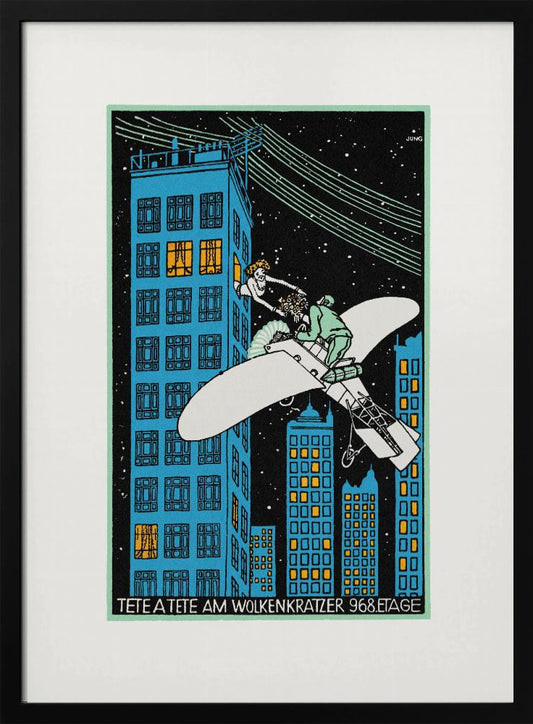 Tête Á Tête On the 968th Floor of a Skyscraper - Poster / Art Print