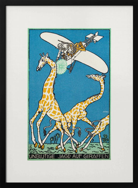 Bloodless Giraffe Hunt - Poster / Art Print