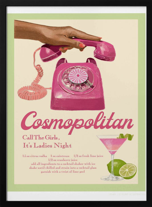 Jlr Cocktails Cosmopolitan - Poster / Art Print