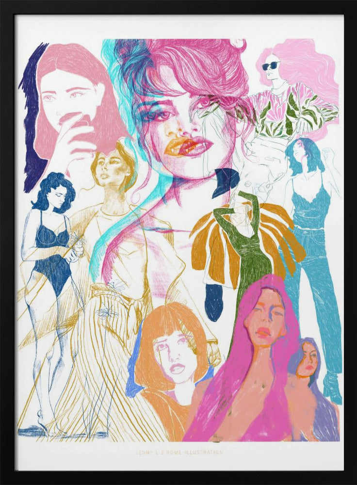 Jlr Collage1 Copy 3 - Poster / Art Print