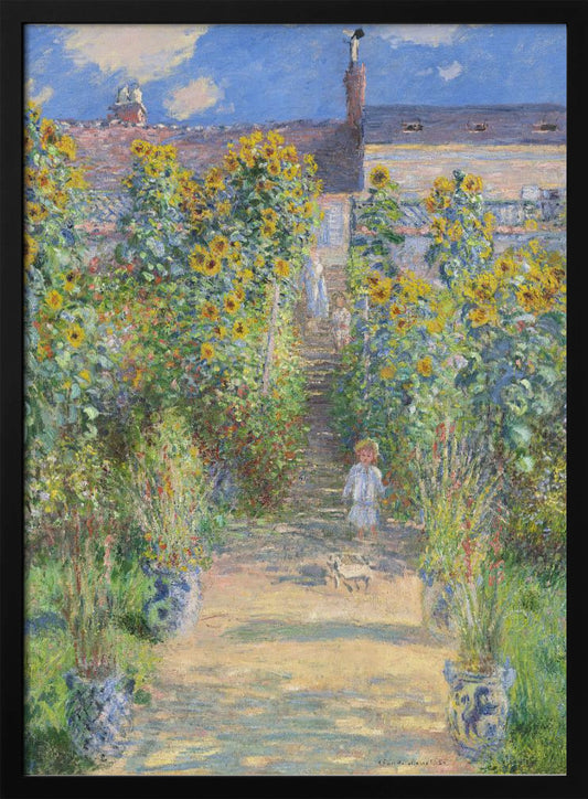 The Artist's Garden At Vétheuil (1881) By Claude Monet - Poster / Art Print