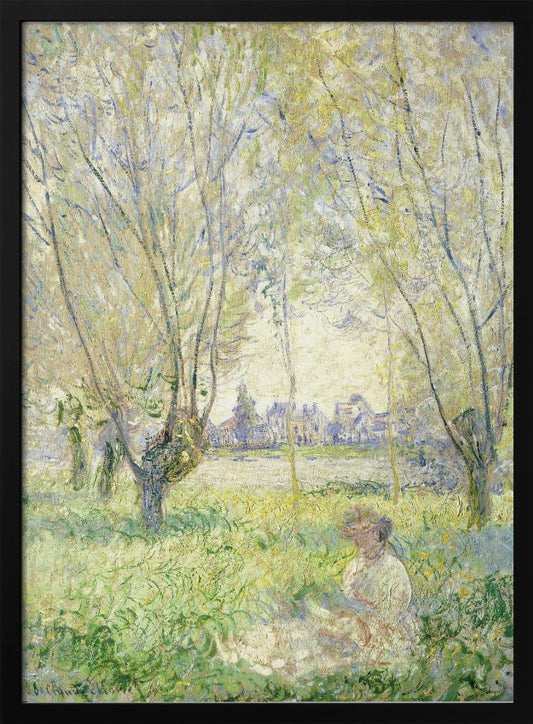 Woman Seated Under the Willows (1880) - Poster / Art Print