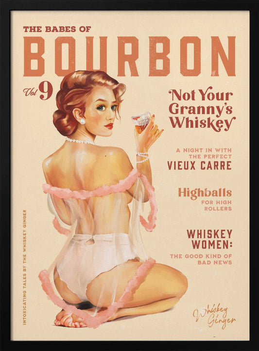 Babes of Bourbon Vol 9 Vintage Whiskey Pinup - Poster / Art Print