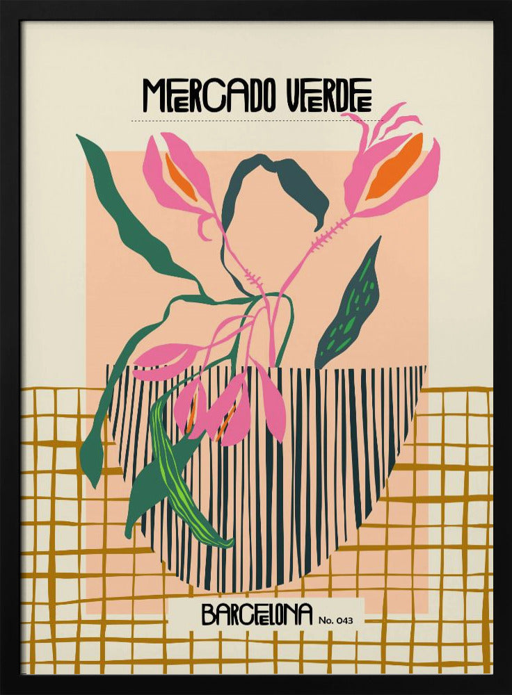 Mercado verde Barcelona - Poster / Art Print