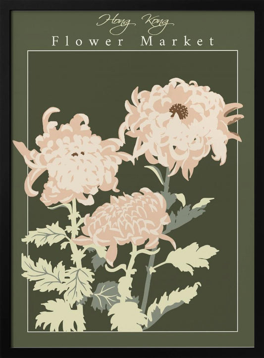 Flower Market Hong Kong Chrysanthemum - Poster / Art Print