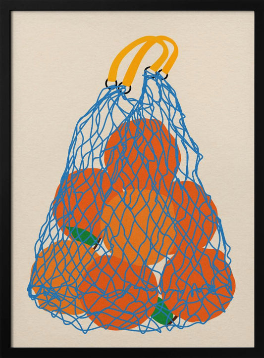 Oranges In a Net Bag Update 24 - Poster / Art Print