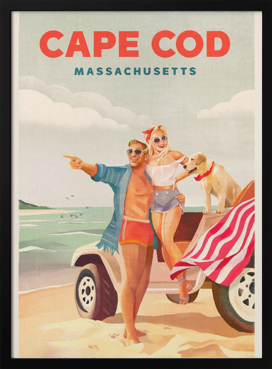 Cape Cod Massachusetts Summer Beach Art - Poster / Art Print