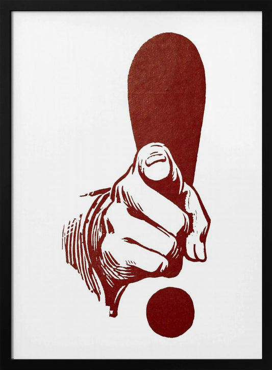 Dedo Apuntando - Poster / Art Print