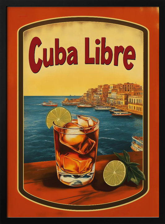Cuba Libre Vintage Commercial - Poster / Art Print