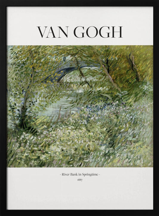 River Bank In Springtime (1887) - Poster / Art Print