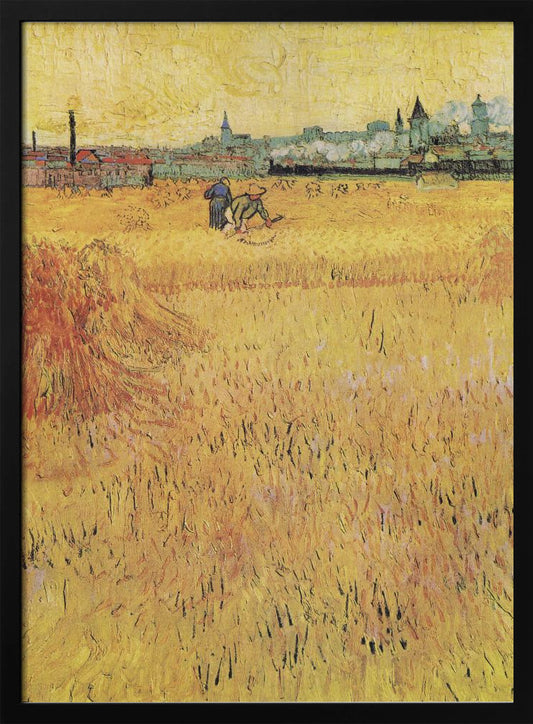 Wheat Field With View of Arles (1888) - Poster / Art Print