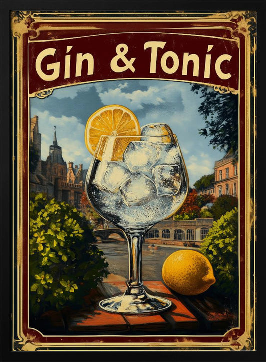 Gin & Tonic Vintage - Poster / Art Print