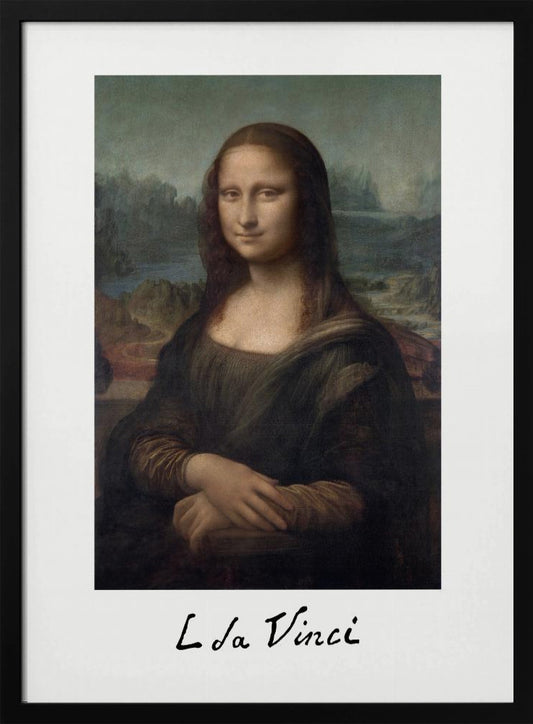 Mona Lisa Del Giocondo Signature (1503–1506) - Poster / Art Print
